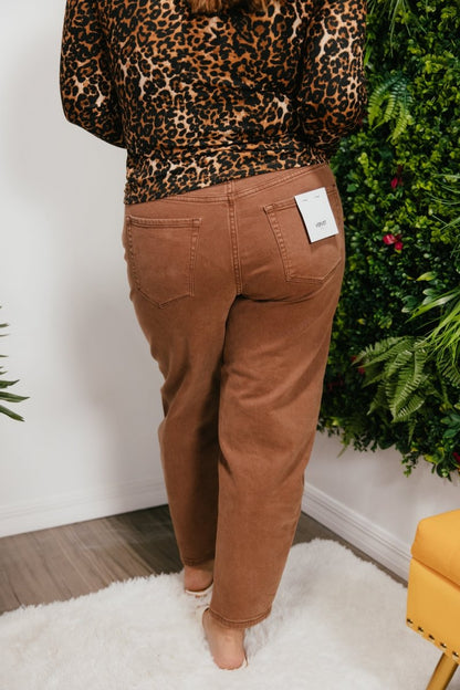 Coffee Break Barrel Jeans - Macoma Boutique170 Denim