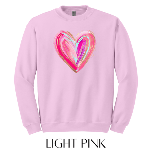 Colorful Heart Graphic Pullover - FINAL SALE - Macoma Boutique555 Presales