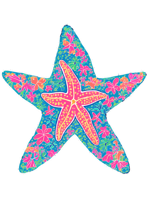 Colorful Starfish Graphic Tank Top - FINAL SALE - Macoma Boutique555 Presales