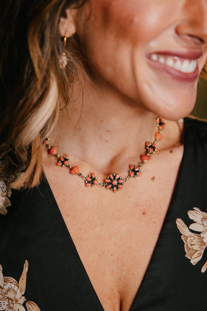 Coral Garden Choker Necklace - Macoma Boutique315 Jewelry