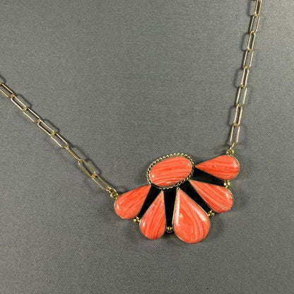 Coral Sunset Statement Necklace - Macoma Boutique315 Jewelry