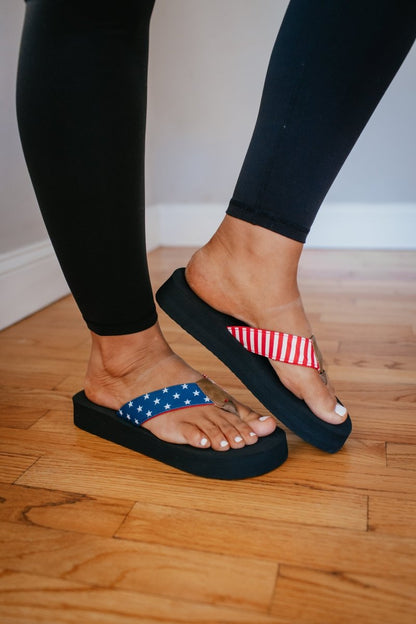 Corky's Americana Liberty Sandals - Macoma Boutique305 Flats