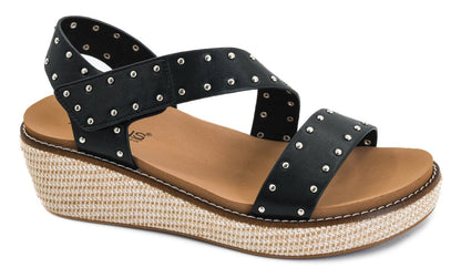 Corky's Black Chit Chat Sandals - Macoma Boutique304 Sandals