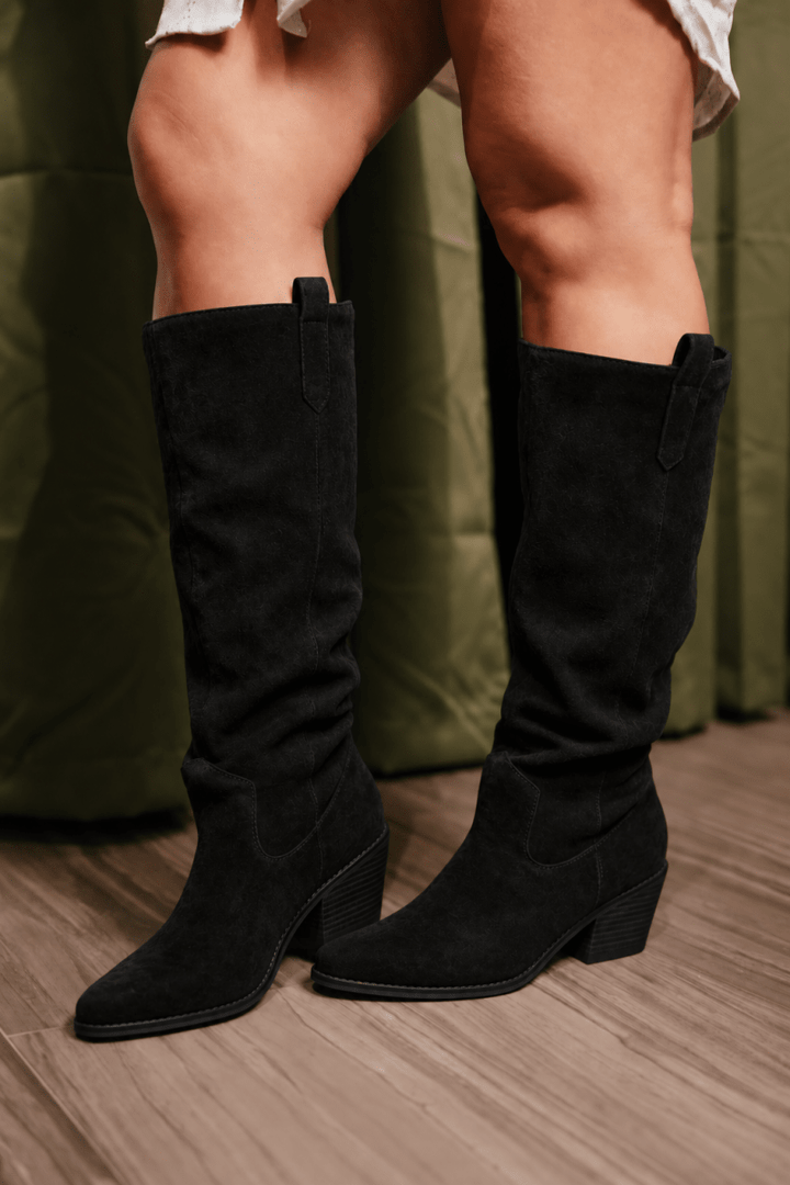 Corky's Black City Slicker Boots - Wide Calf - Macoma Boutique303 Mules & Boots