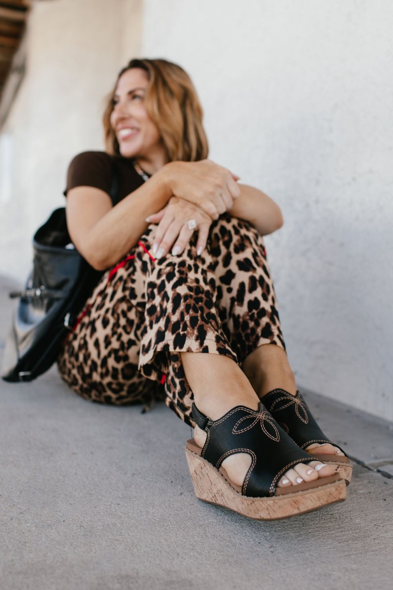 Corky's Black Darlin Wedges - Macoma Boutique302 Wedges & Heels