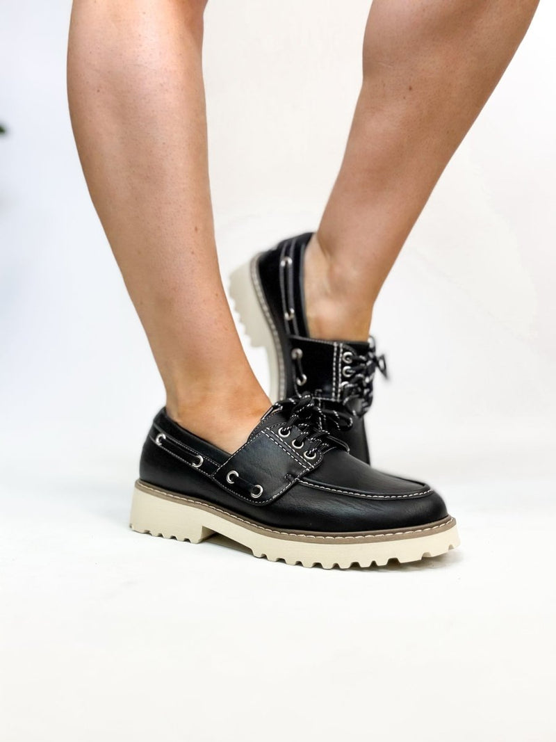 Corky's Black Dockside Shoes