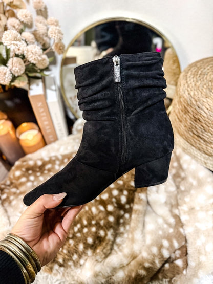 Corky's Black Faux Suede Addicted Boots - Macoma Boutique303 Mules & Boots
