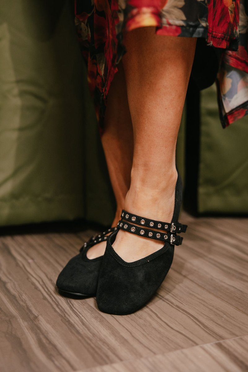 Corky's Black Faux Suede All Eyes On Me Flats - Macoma Boutique305 Flats