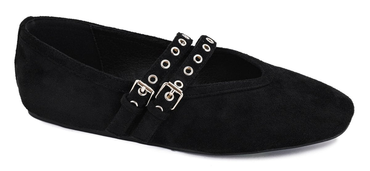 Corky's Black Faux Suede All Eyes On Me Flats - Macoma Boutique305 Flats