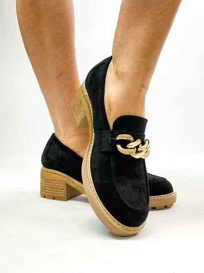 Corky's Black Faux Suede Brunch Vibes Shoes - Macoma Boutique303 Mules & Boots