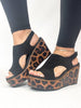 Corky's Black Faux Suede Freddie Wedges - Macoma Boutique302 Wedges & Heels