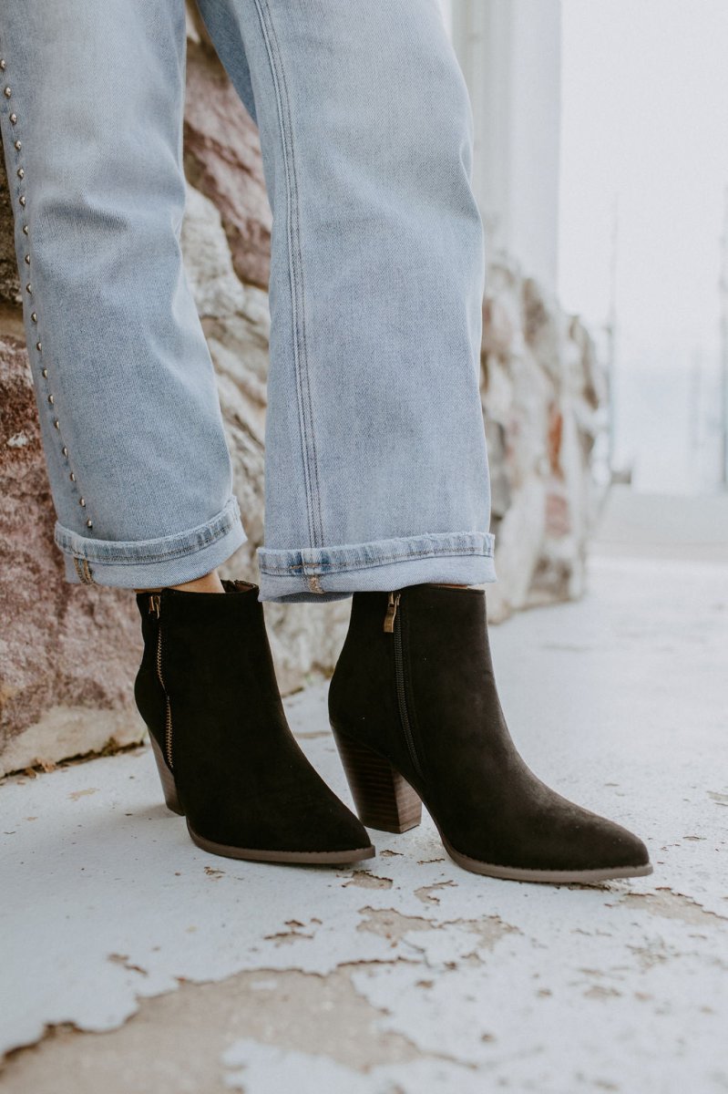 Corky's Black Faux Suede High Standards Boots