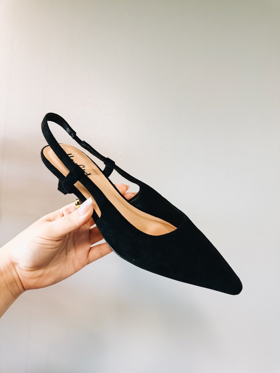 Corky's Black Faux Suede Kit N Caboodle Hells - Macoma Boutique302 Wedges & Heels