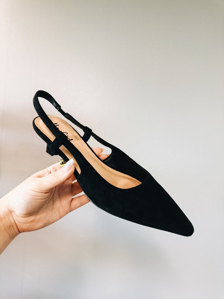 Corky's Black Faux Suede Kit N Caboodle Hells - Macoma Boutique302 Wedges & Heels