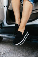 Corky's Black Faux Suede Sheesh Shoes - Macoma Boutique301 Sneakers