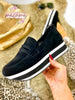 Corky's Black Faux Suede Sheesh Shoes - Macoma Boutique301 Sneakers