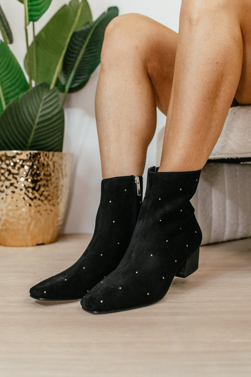 Corky's Black Faux Suede Such A Tease Boots - Macoma Boutique303 Mules & Boots