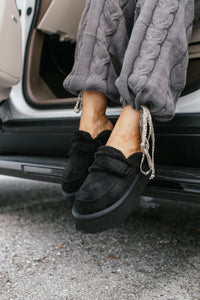 Corky's Black Faux Suede Veg Out Shoes