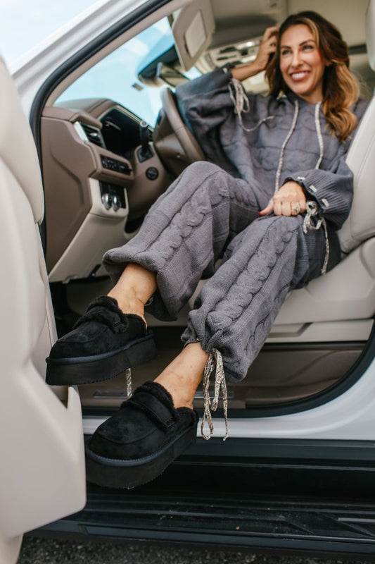 Corky's Black Faux Suede Veg Out Shoes - Macoma Boutique303 Mules & Boots