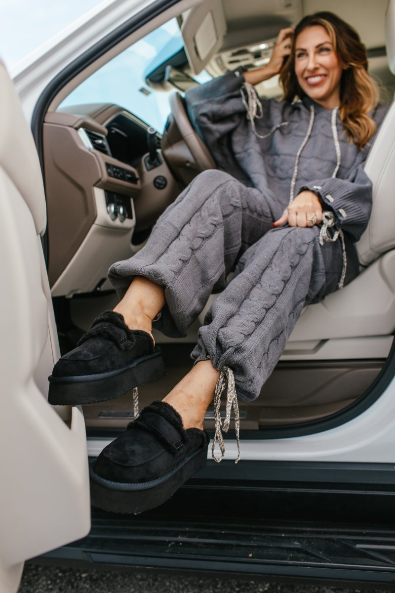 Corky's Black Faux Suede Veg Out Shoes