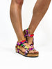 Corky's Black Floral Don't Tempt Me Sandals - Macoma Boutique302 Wedges & Heels