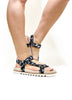 Corky's Black Floral Give It a Go Wedges FINAL SALE - Macoma Boutique304 Sandals