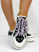 Corky's Black Floral Waiting List Sneakers FINAL SALE - Macoma Boutique301 Sneakers