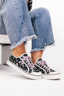 Corky's Black Floral Waiting List Sneakers FINAL SALE - Macoma Boutique301 Sneakers