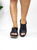 Corky's Black For Keeps Sandals - Macoma Boutique302 Wedges & Heels