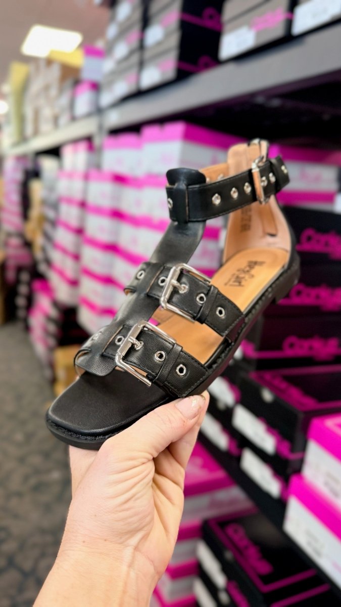 Corky's Black Glad You Made It Sandals - Macoma Boutique304 Sandals