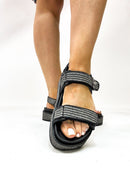 Corky's Black Go For It Sandals - Macoma Boutique304 Sandals