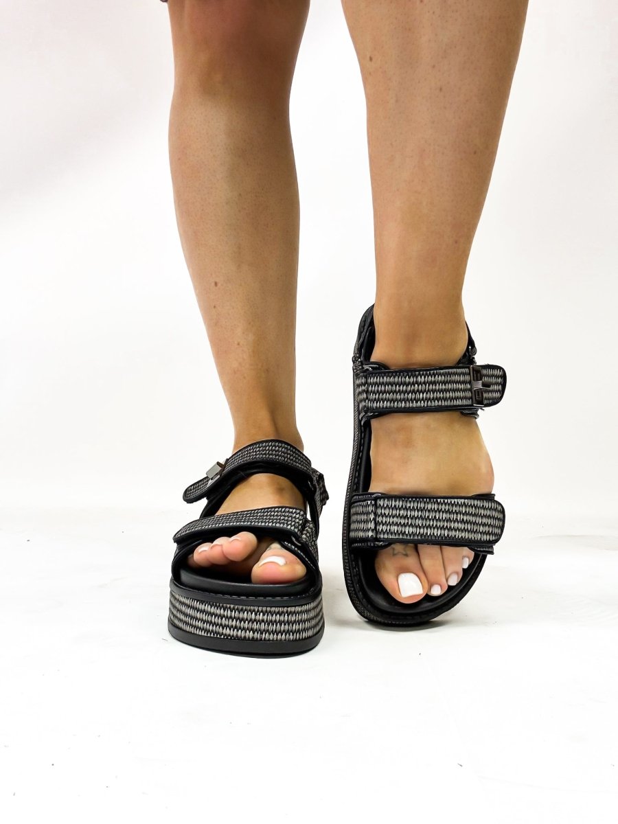 Corky's Black Go For It Sandals - Macoma Boutique304 Sandals