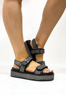 Corky's Black Go For It Sandals - Macoma Boutique304 Sandals