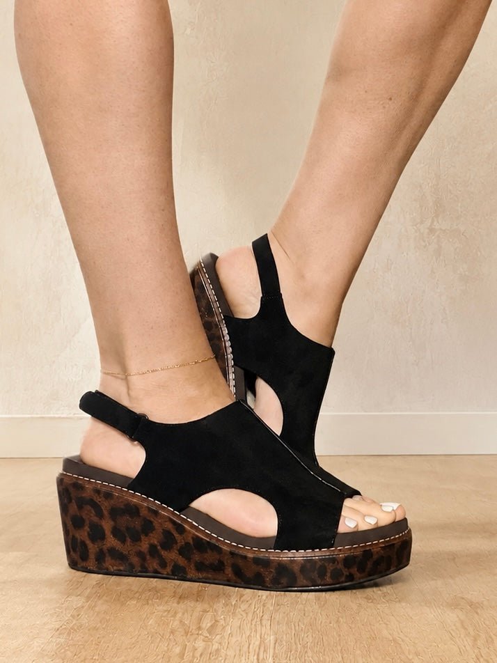 Corky's Black Leopard Combo Carley Sandals - Macoma Boutique304 Sandals
