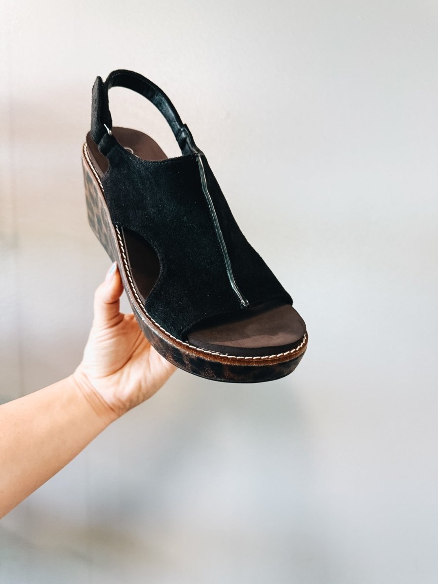 Corky's Black Leopard Combo Carley Sandals - Macoma Boutique304 Sandals