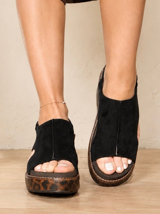 Corky's Black Leopard Combo Carley Sandals - Macoma Boutique304 Sandals