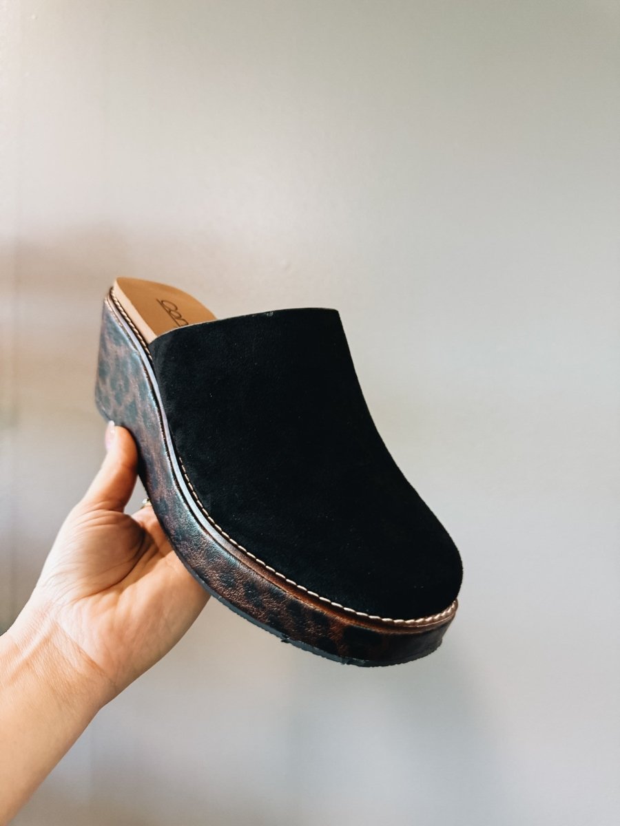 Corky's Black Maybe Later Sandals - Macoma Boutique304 Sandals