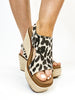Corky's Black Metallic Leopard Freddie Wedges - Macoma Boutique302 Wedges & Heels