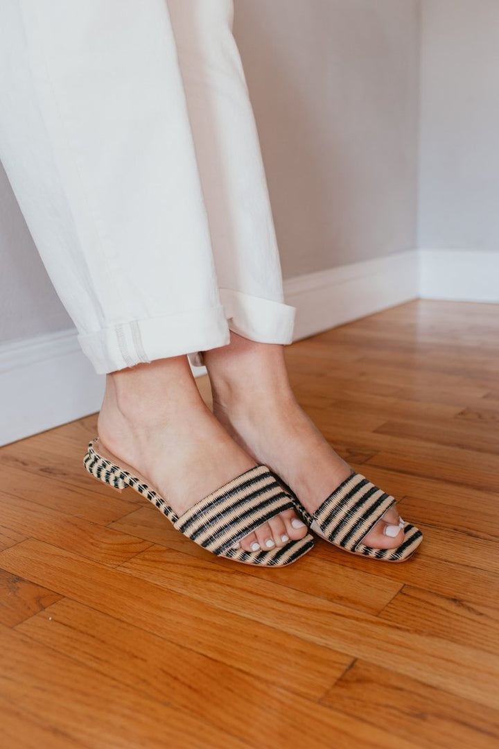Corky's Black Natural Raffia Our Lil Secret Sandals - Macoma Boutique304 Sandals