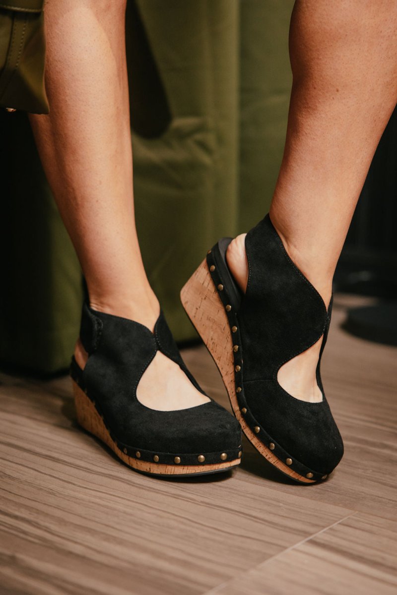 Corky's Black Oh It's You Wedges - Macoma Boutique302 Wedges & Heels