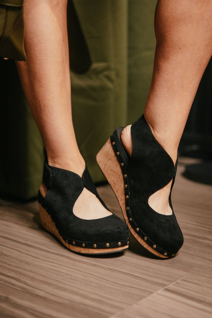 Corky's Black Oh It's You Wedges - Macoma Boutique302 Wedges & Heels