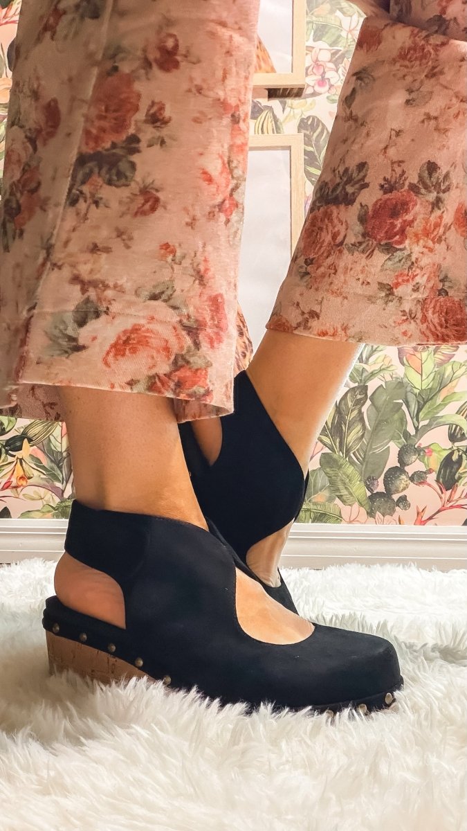 Corky's Black Oh It's You Wedges - Macoma Boutique302 Wedges & Heels