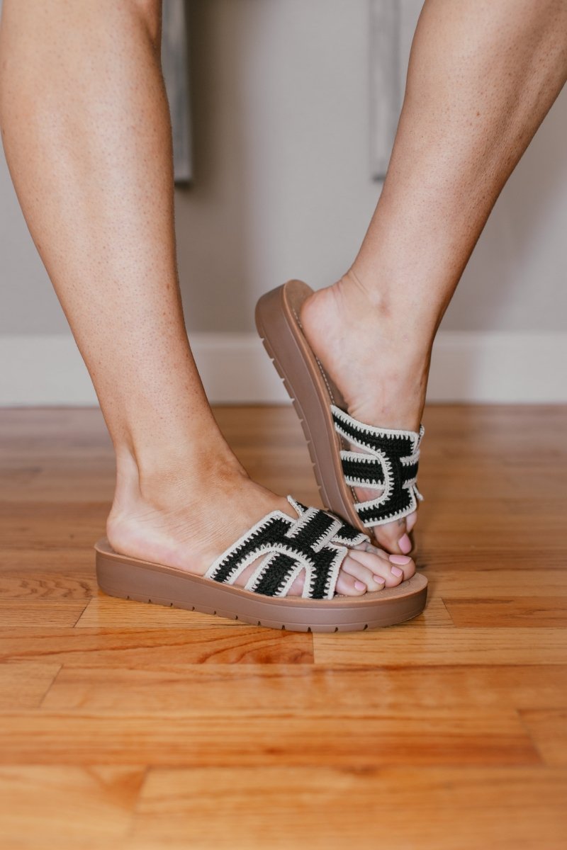 Corky's Black On The Edge Sandals - Macoma Boutique304 Sandals
