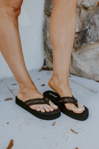Corky's Black Overboard Sandals