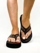 Corky's Black Overboard Sandals - Macoma Boutique304 Sandals