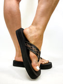 Corky's Black Overboard Sandals - Macoma Boutique304 Sandals