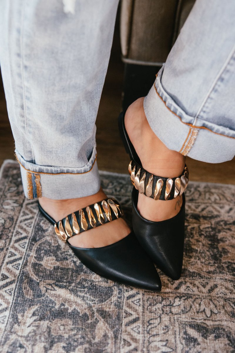 Corky's Black Past Curfew Mules - Macoma Boutique303 Mules & Boots