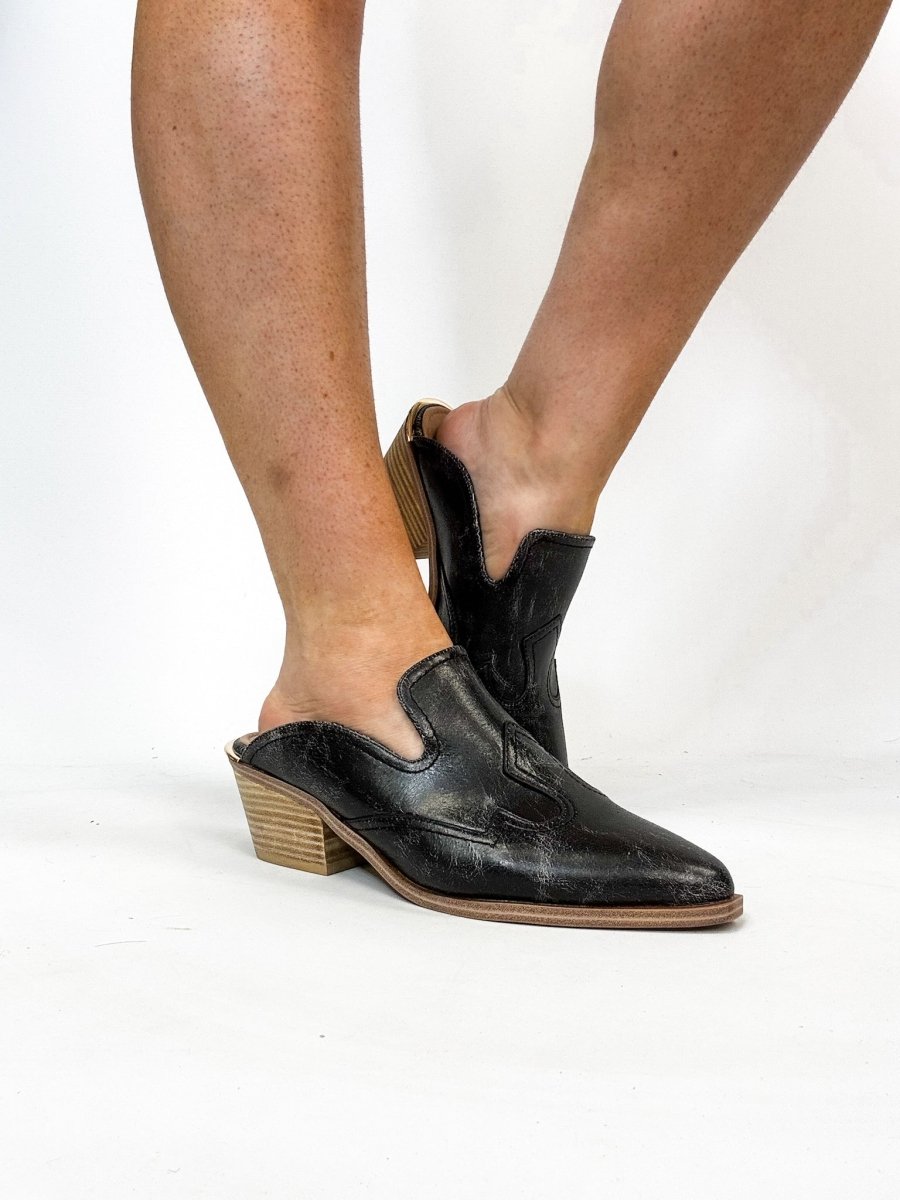Corky's Black Saloon Shoes - Macoma Boutique303 Mules & Boots
