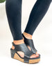 Corky's Black Smooth Carley Sandals - Macoma Boutique302 Wedges & Heels