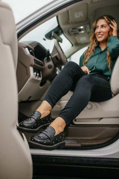 Corky's Black Stud Muffin Shoes - Macoma Boutique305 Flats